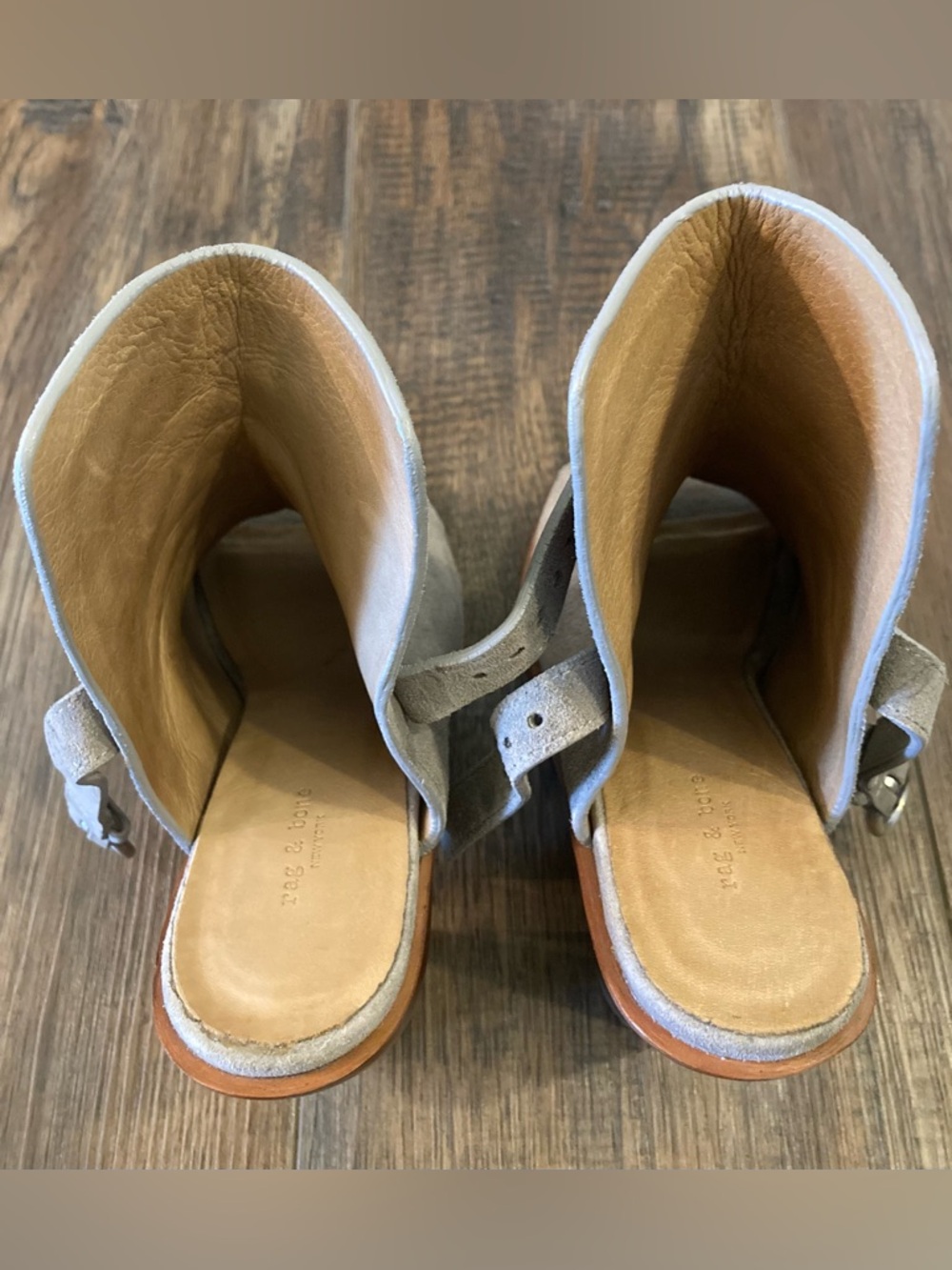 Rag & Bone Wyatt Suede Slingback Sandals - Picture 9 of 14